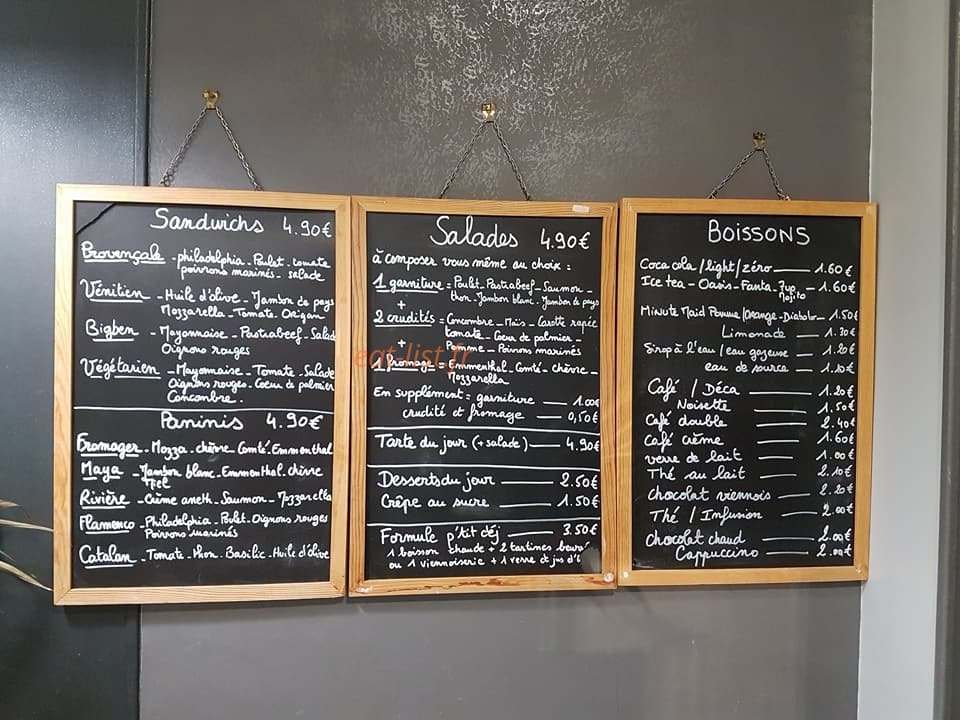 L'Arpei Café — carte page 1