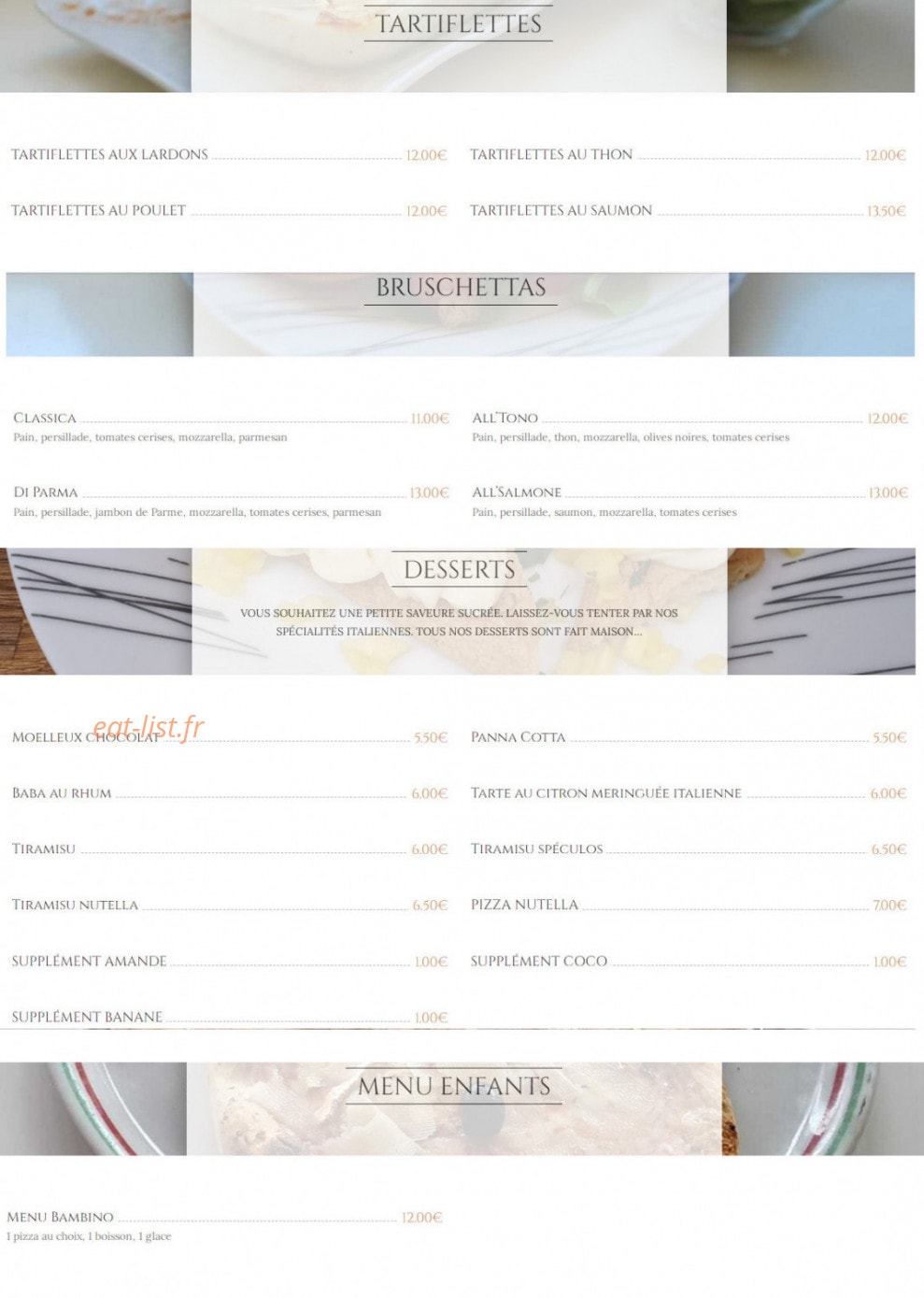 Pizzeria di giovanni — carte page 4