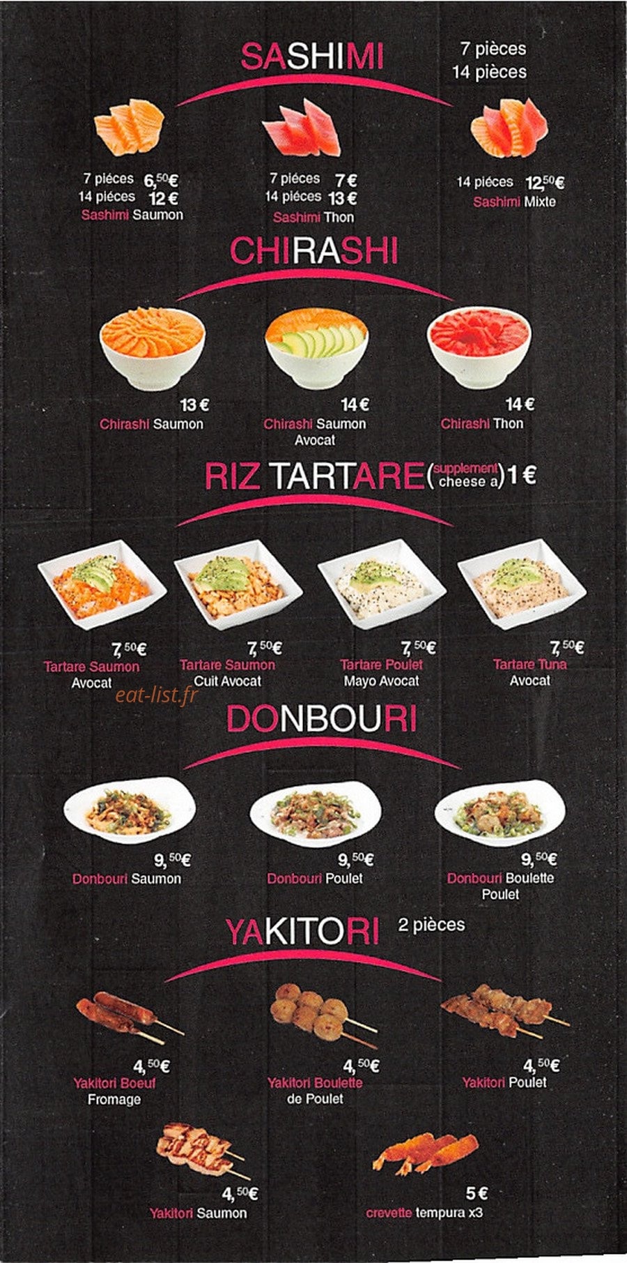 SushiC — carte page 3