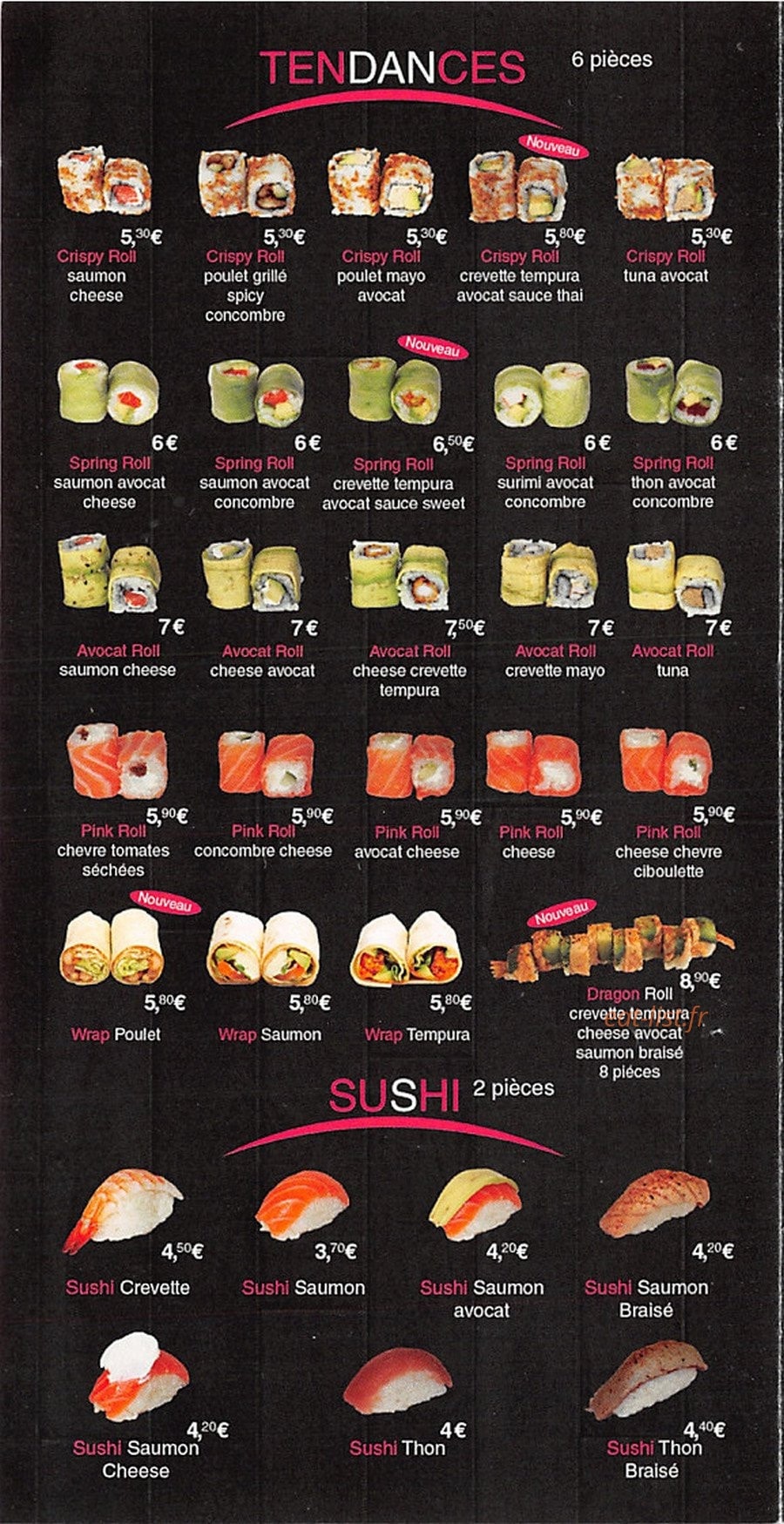 SushiC — carte page 2