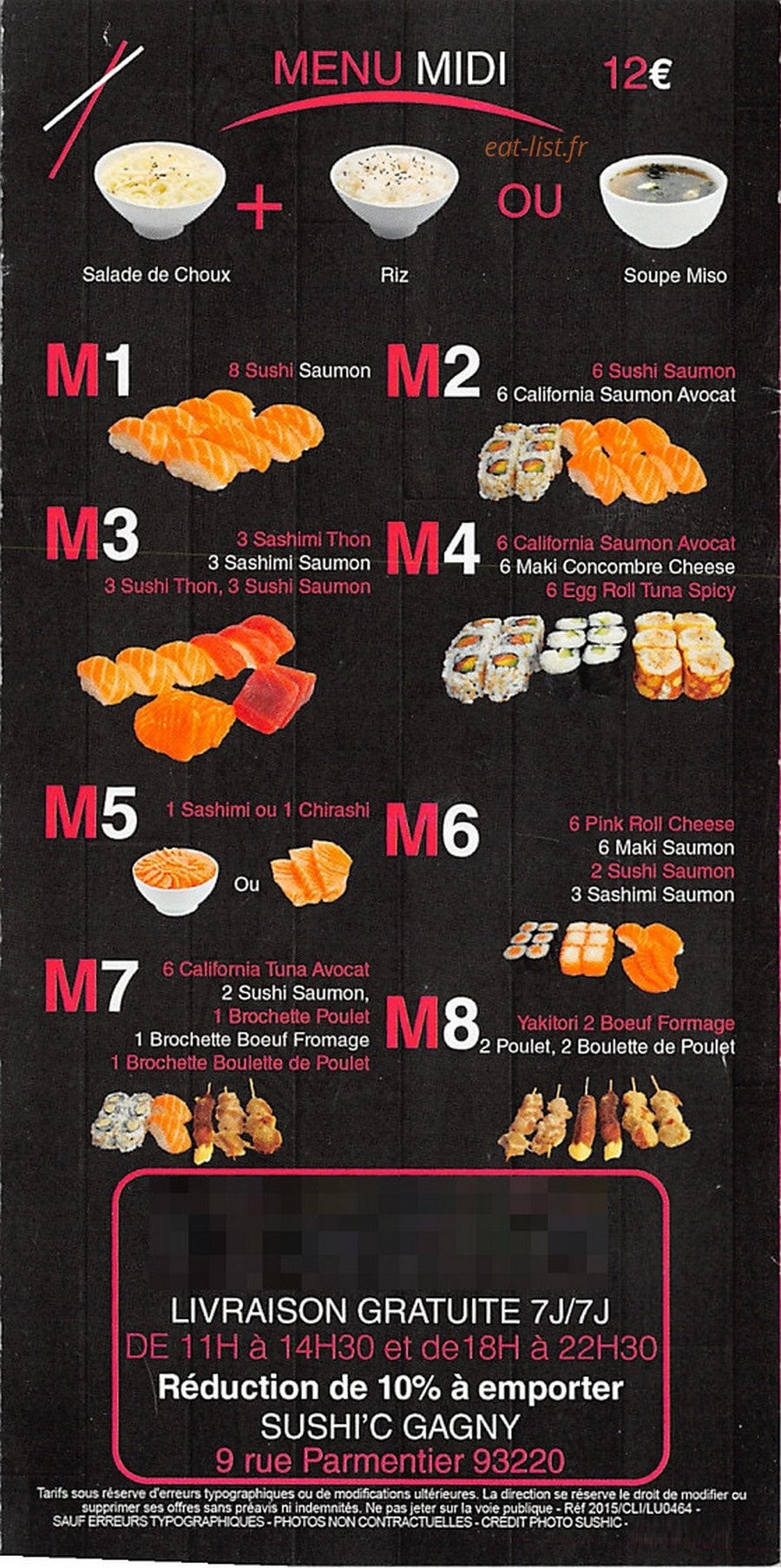 SushiC — carte page 8