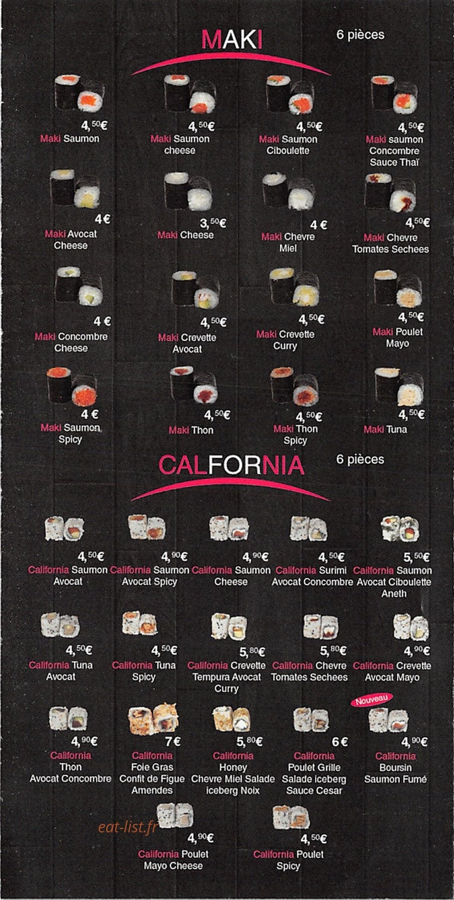 SushiC — carte page 6