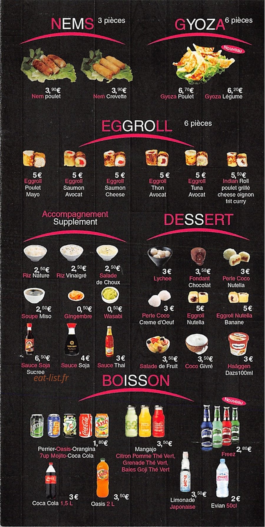 SushiC — carte page 7