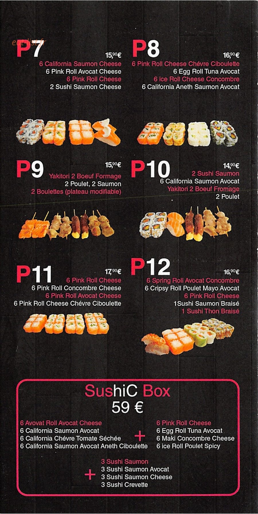 SushiC — carte page 5