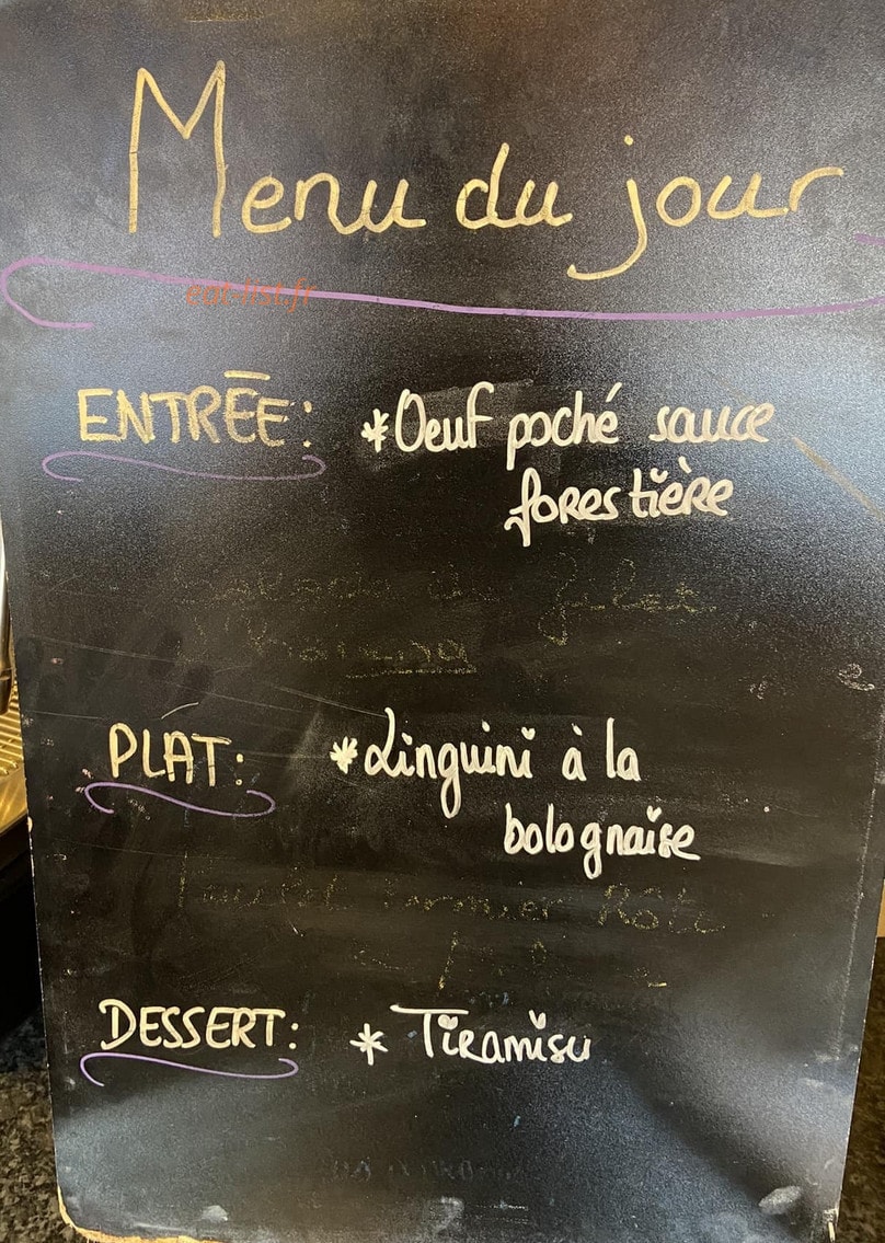 Bistrot de Marché — carte page 1