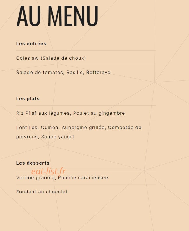 Cheffes — carte page 3