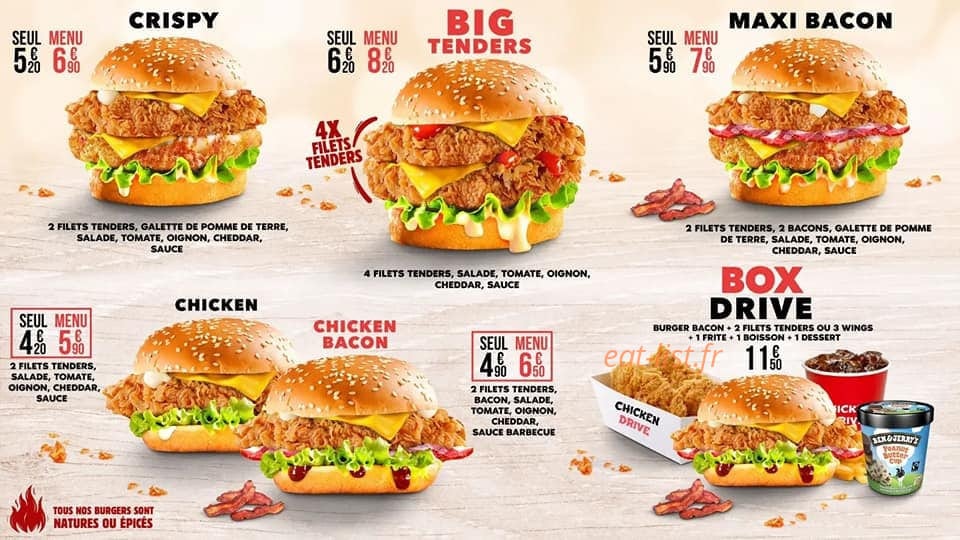 Chicken Drive — carte page 1