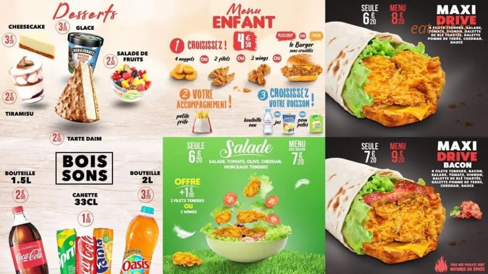 Chicken Drive — carte page 4