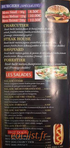 Food House — carte page 3