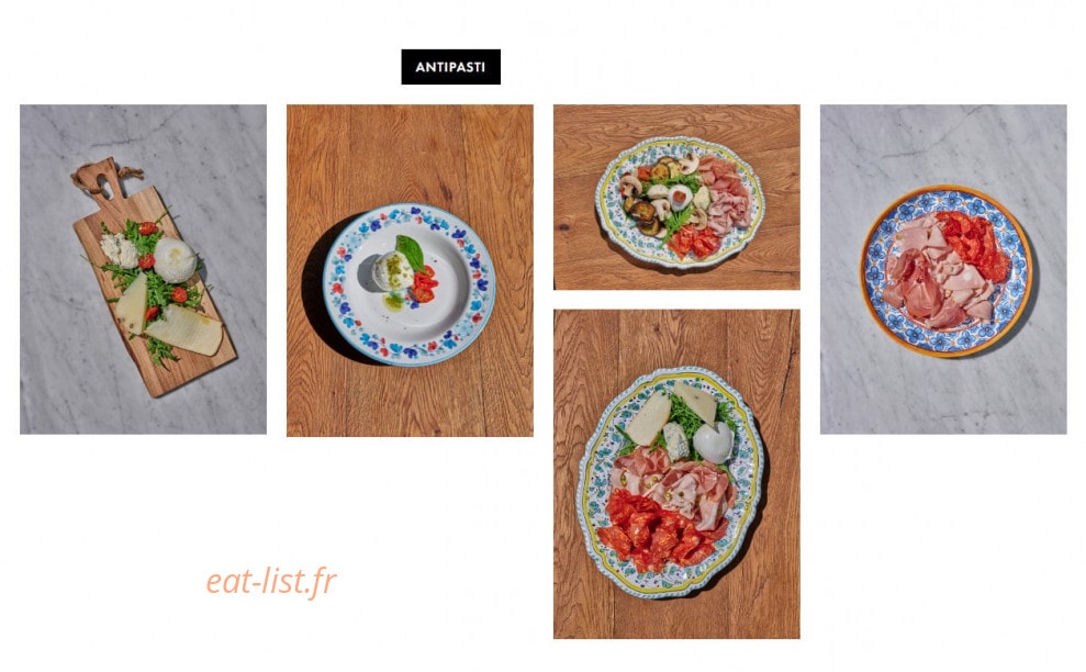 Italian Trattoria — carte page 4