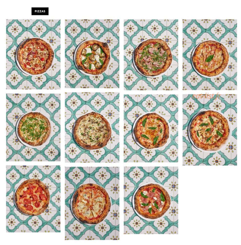 Italian Trattoria — carte page 1