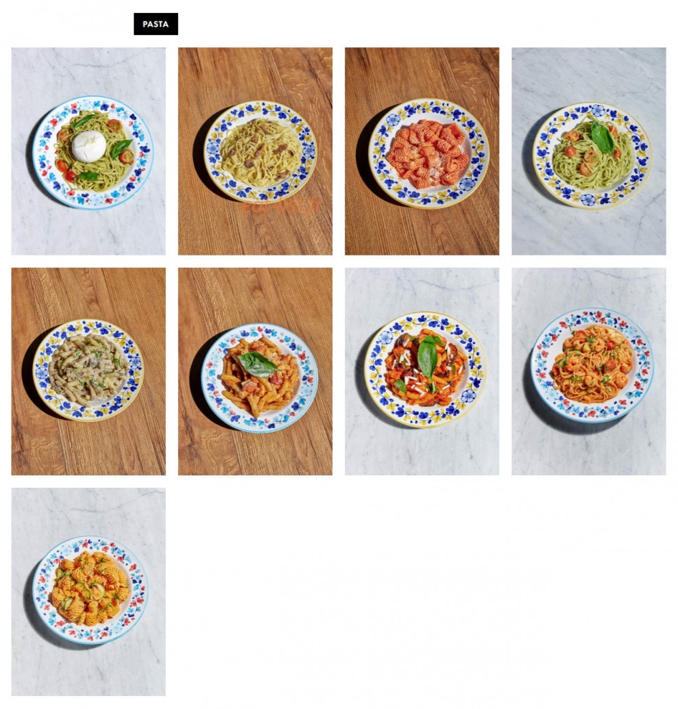 Italian Trattoria — carte page 2