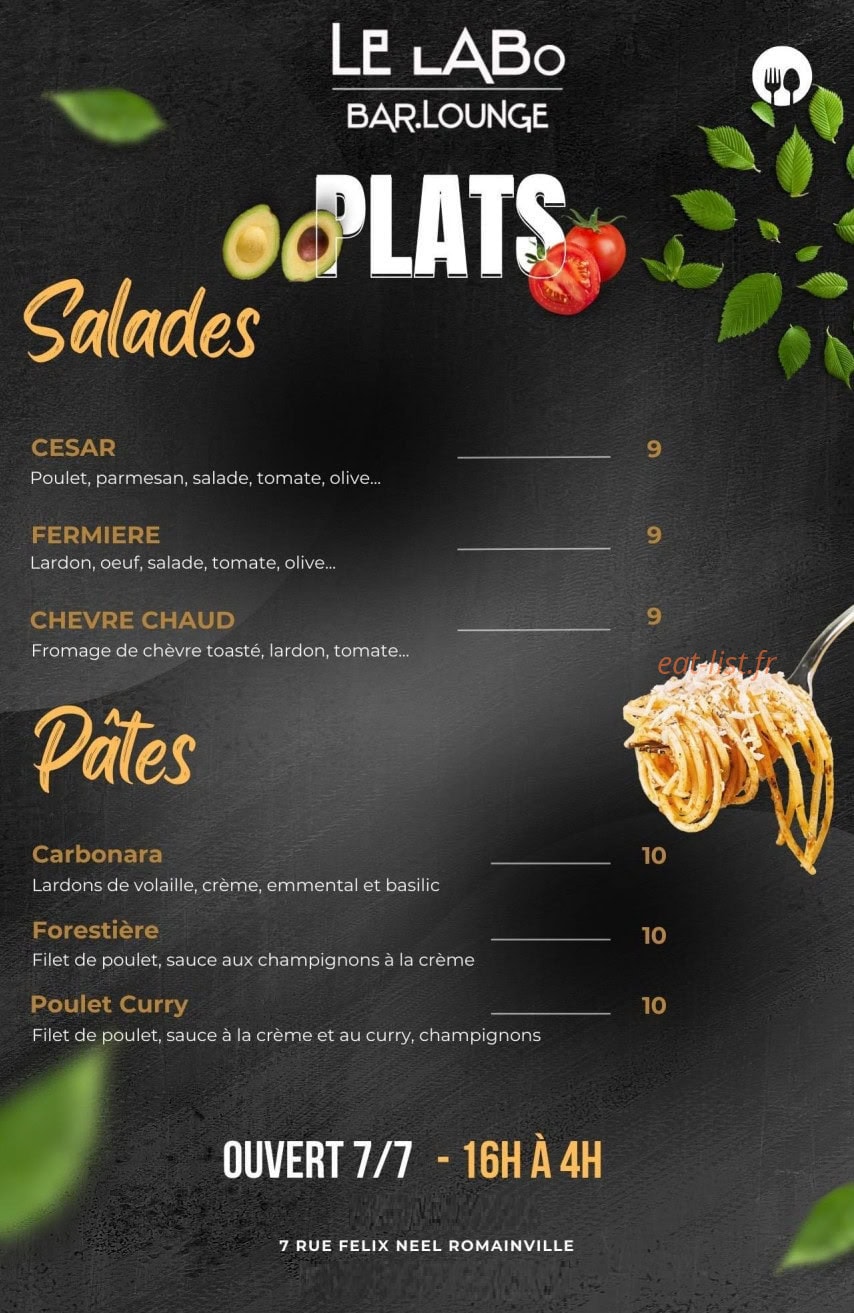 Le Labo — carte page 3