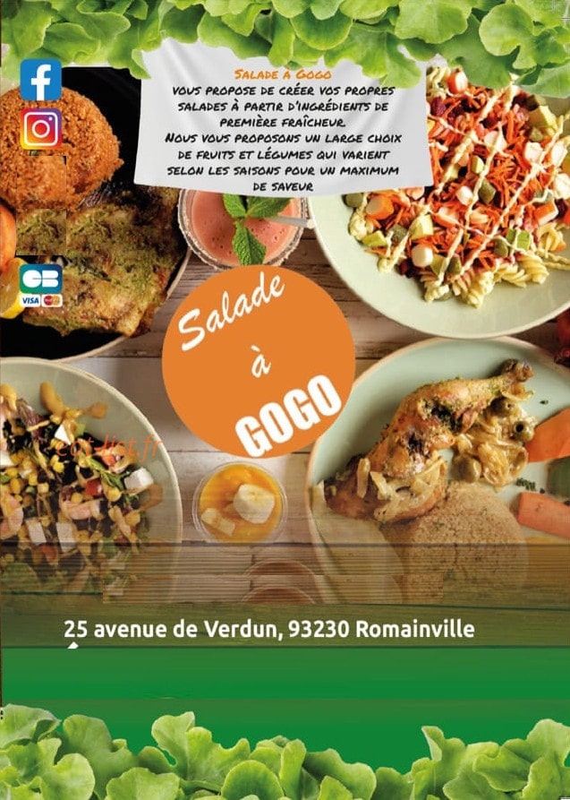 Salade à Gogo — carte page 1