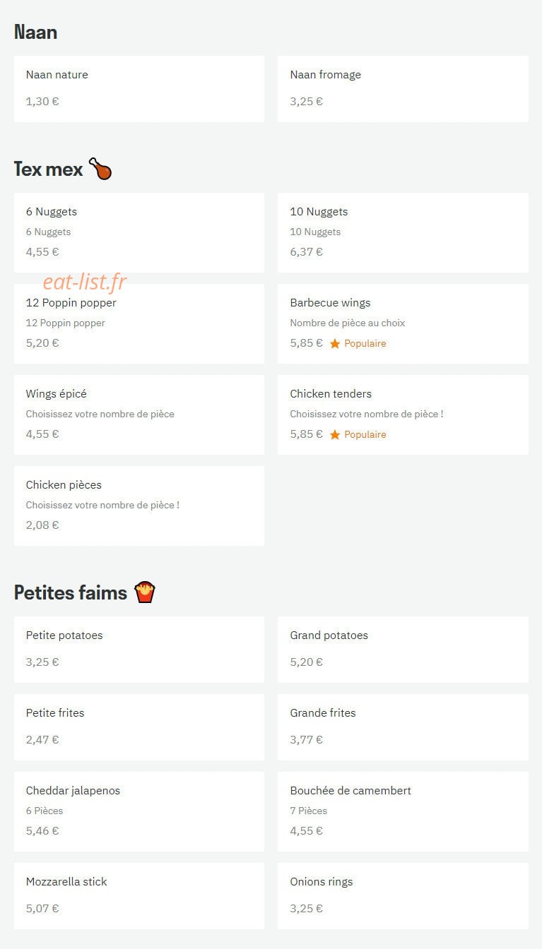 Chilli Chiken P — carte page 5