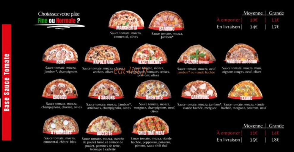 Gomorra Pizza au feu de bois — carte page 1