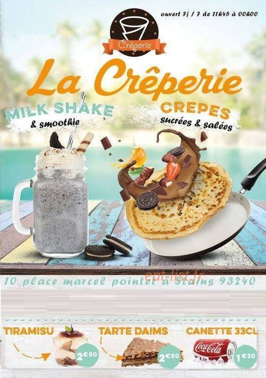 La Crêperie — carte page 1