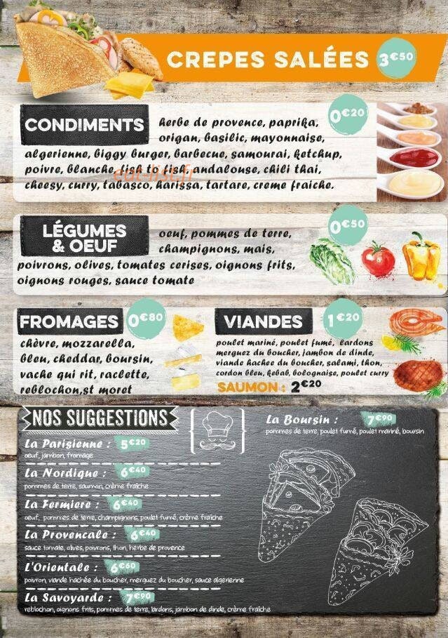 La Crêperie — carte page 2