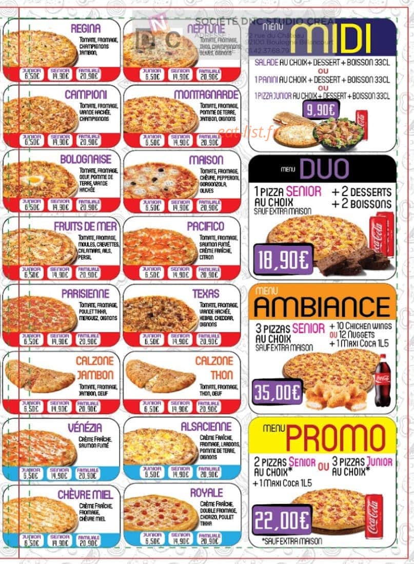 Le Bon Gout — carte page 3