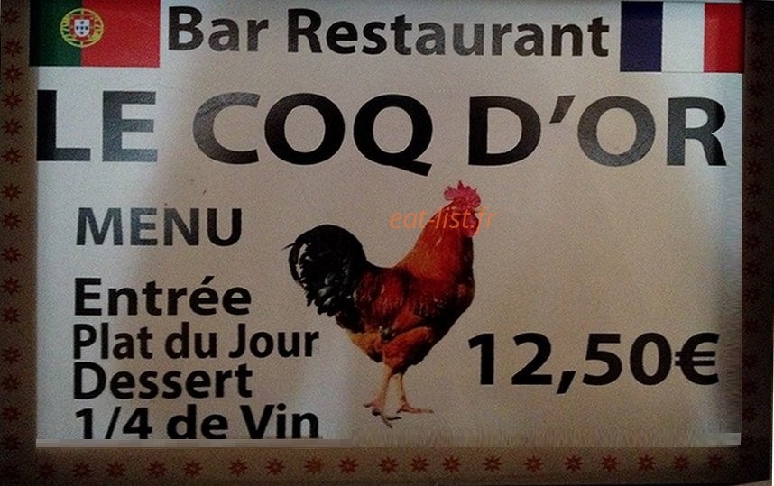 Le Coq D'or — carte page 1