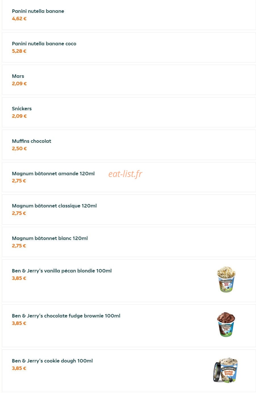 Le stadium kitchen — carte page 19