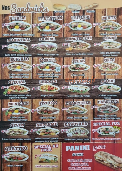 Tacos Fox — carte page 3