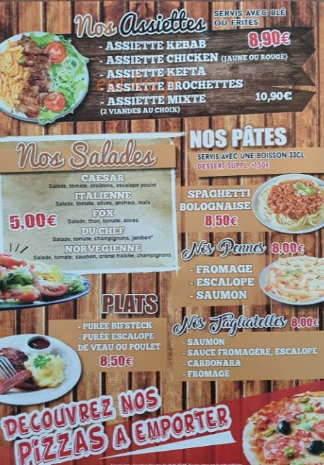 Tacos Fox — carte page 4