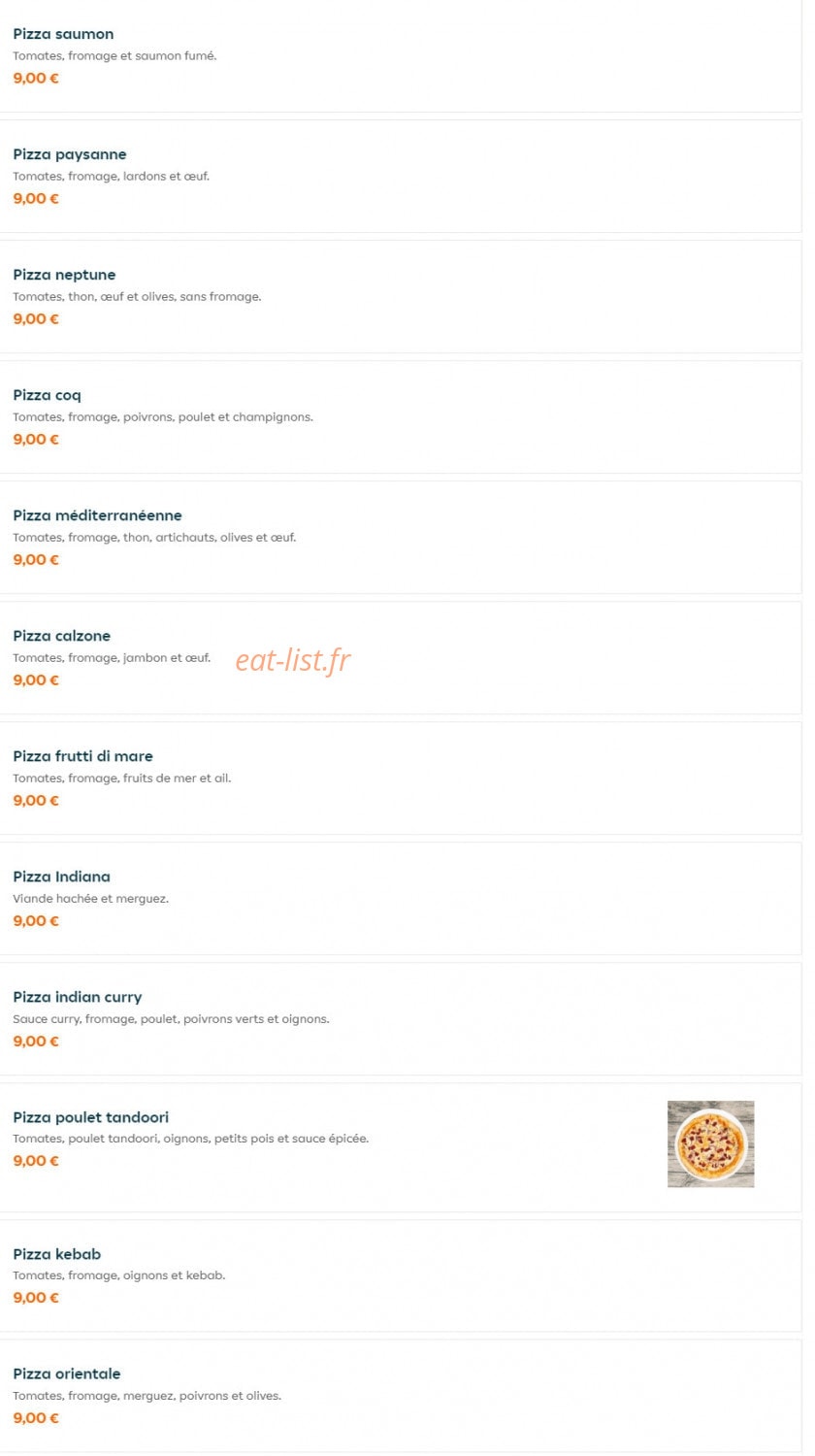 Alishan Fast Food — carte page 6