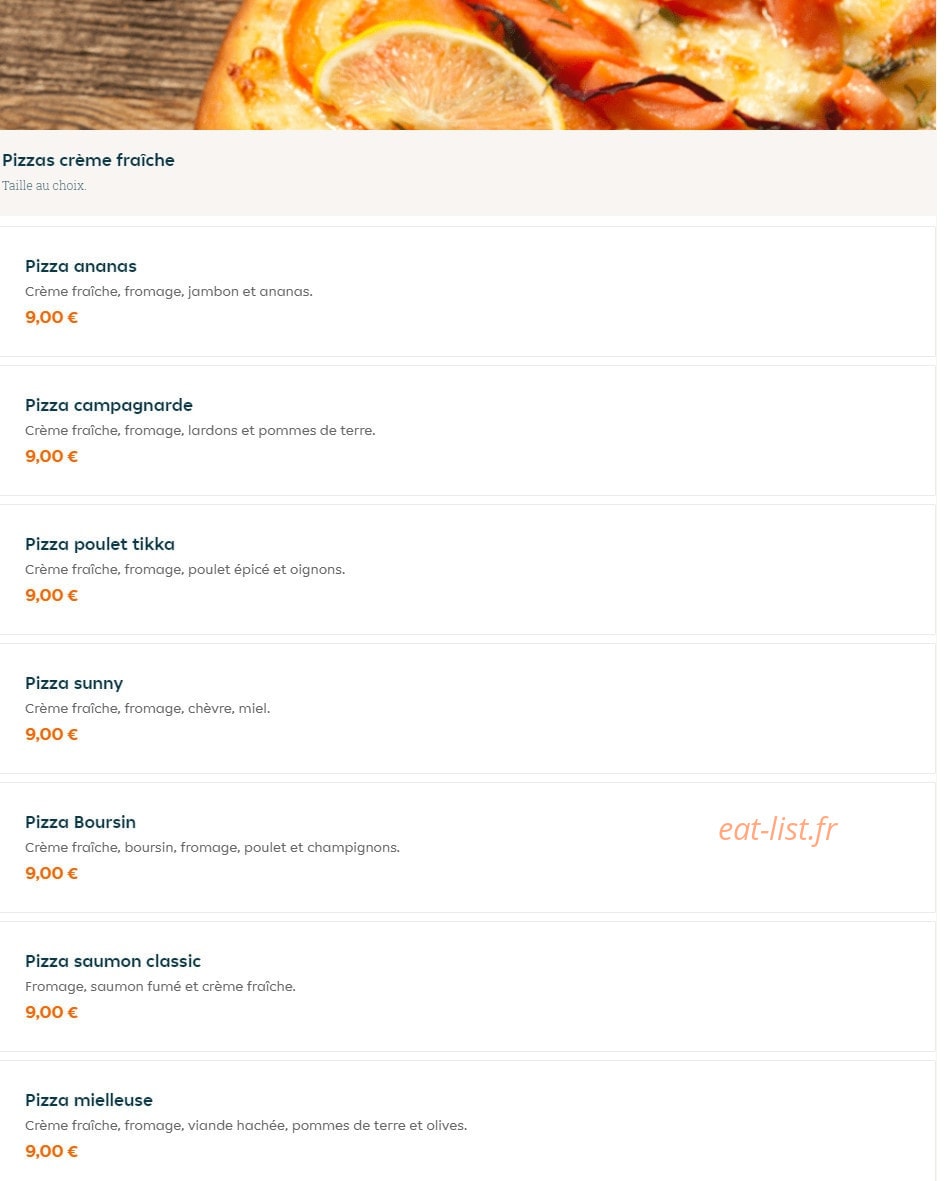 Alishan Fast Food — carte page 7