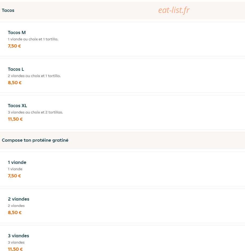 Alishan Fast Food — carte page 10