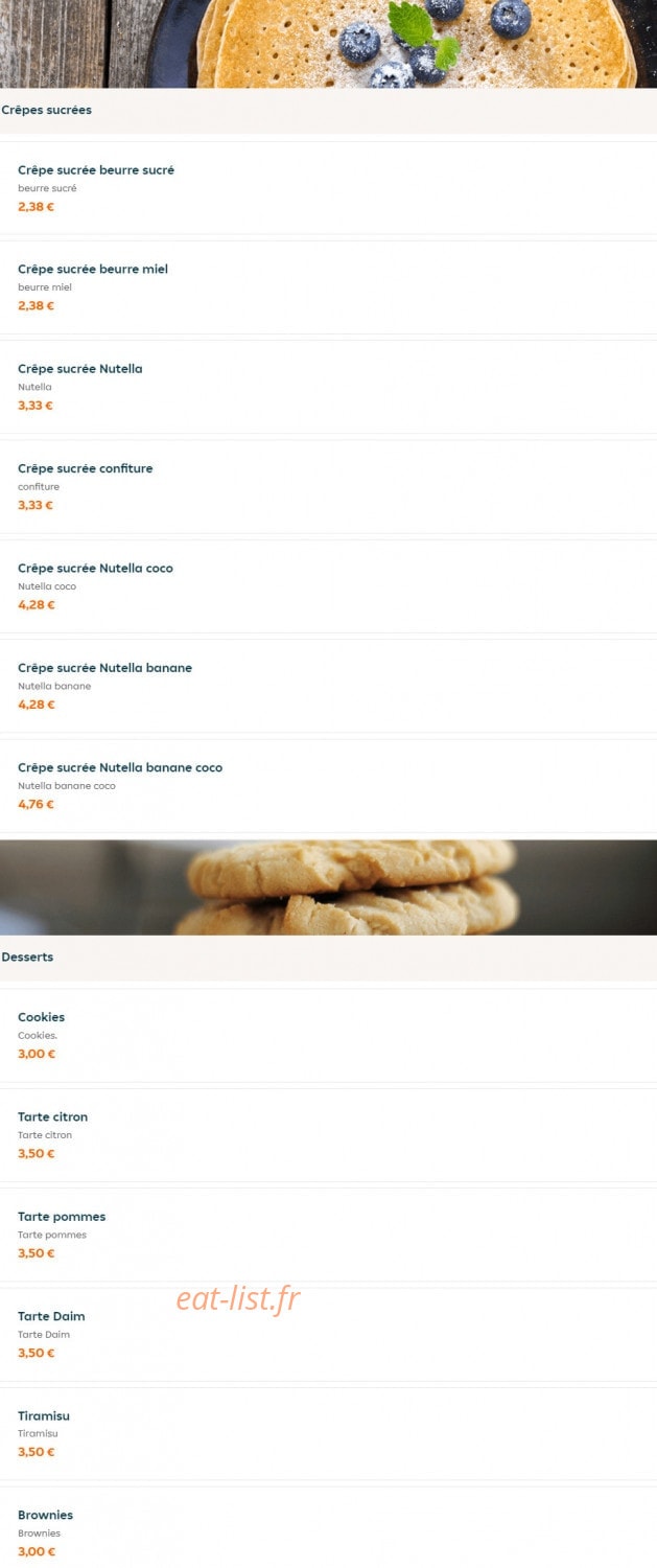 Alishan Fast Food — carte page 14