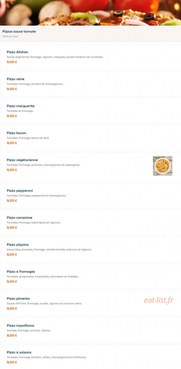 Alishan Fast Food — carte page 5