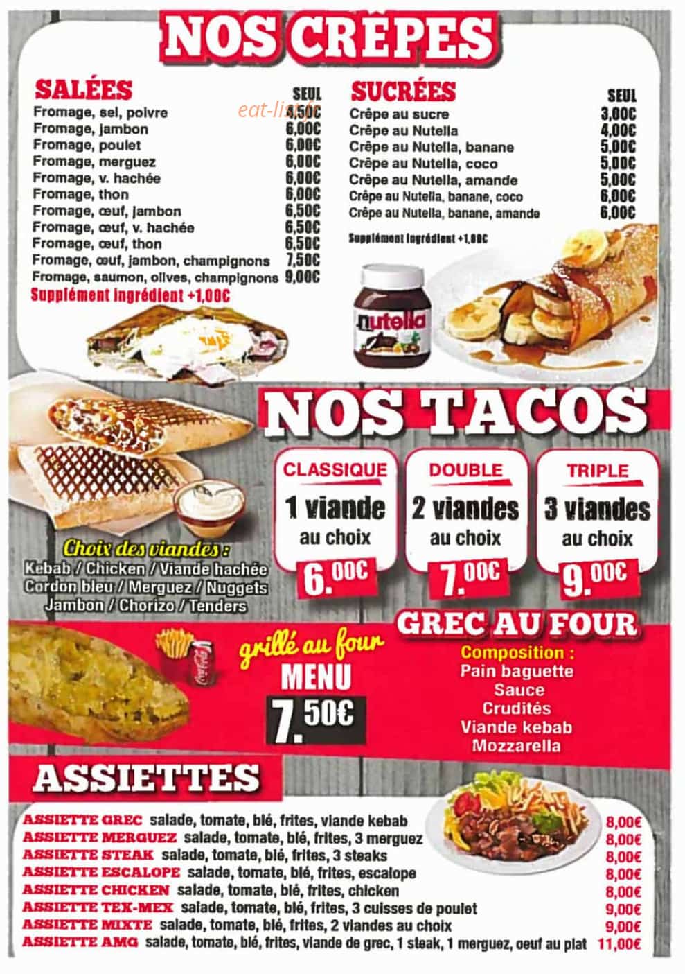 Amg Food — carte page 3