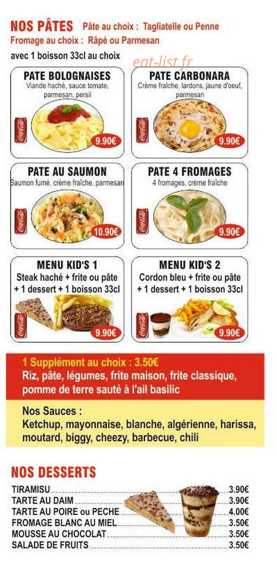 Cantine du monde — carte page 2