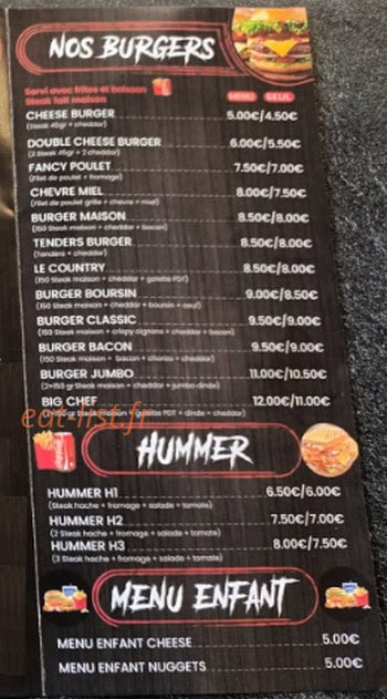 Fancy grill — carte page 4