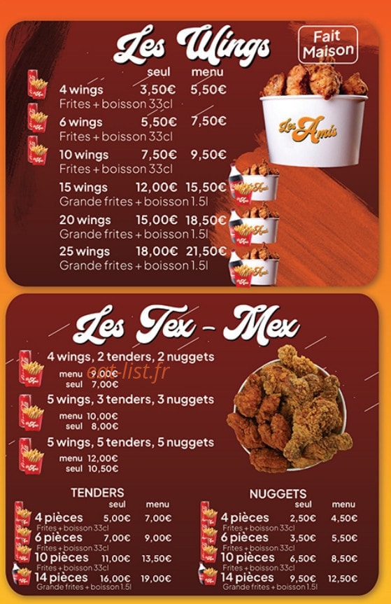 Les amis — carte page 4
