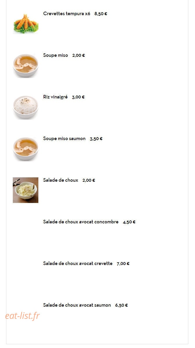 Carte et menu de Les délices du bonheur à Villemomble — Les assiettes suite