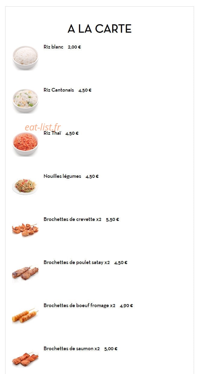 Carte et menu de Les délices du bonheur à Villemomble — Les assiettes