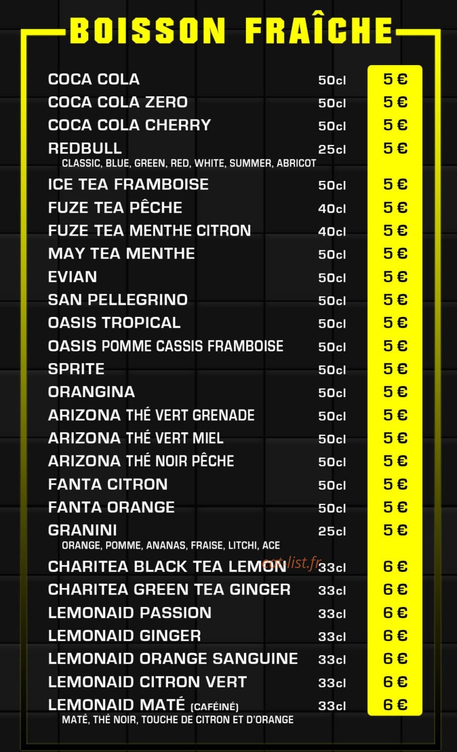 Nargos Coffee — carte page 3