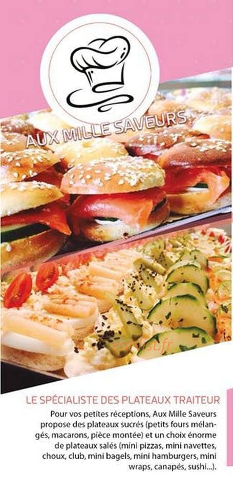 Aux Mille Saveurs — carte page 2