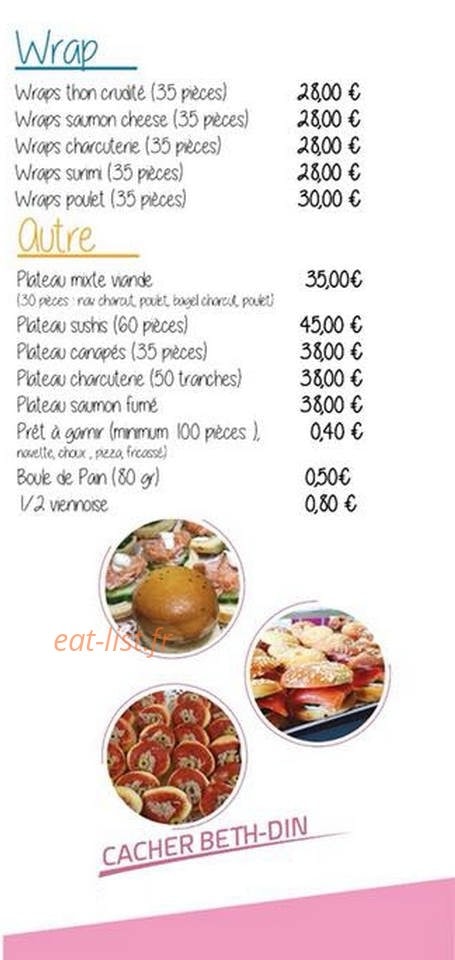 Aux Mille Saveurs — carte page 4