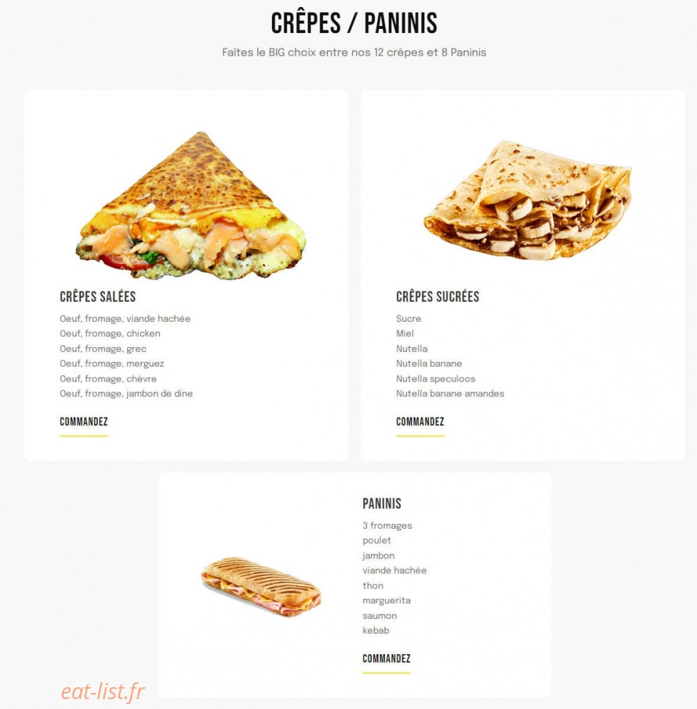 Big Food — carte page 7