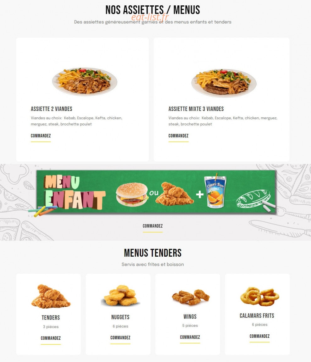 Big Food — carte page 6