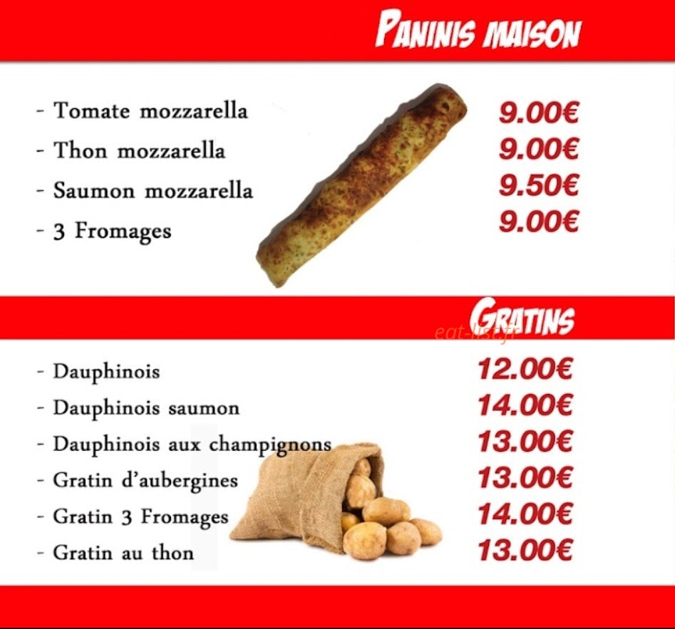 Golden Pizza — carte page 3
