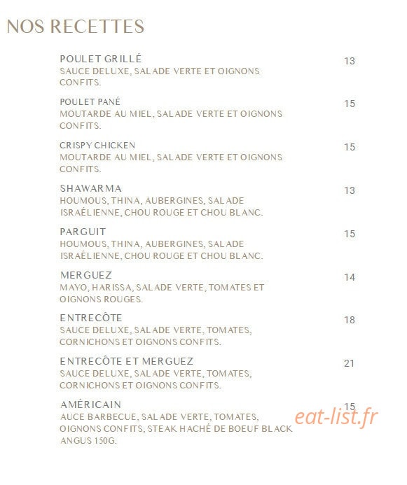 Grill Bar — carte page 4