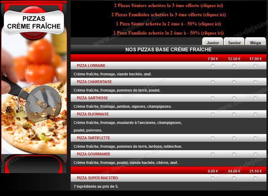Pizza Le Maestro — carte page 4