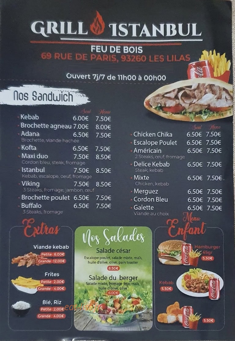 Restaurant grill Istanbul — carte page 2
