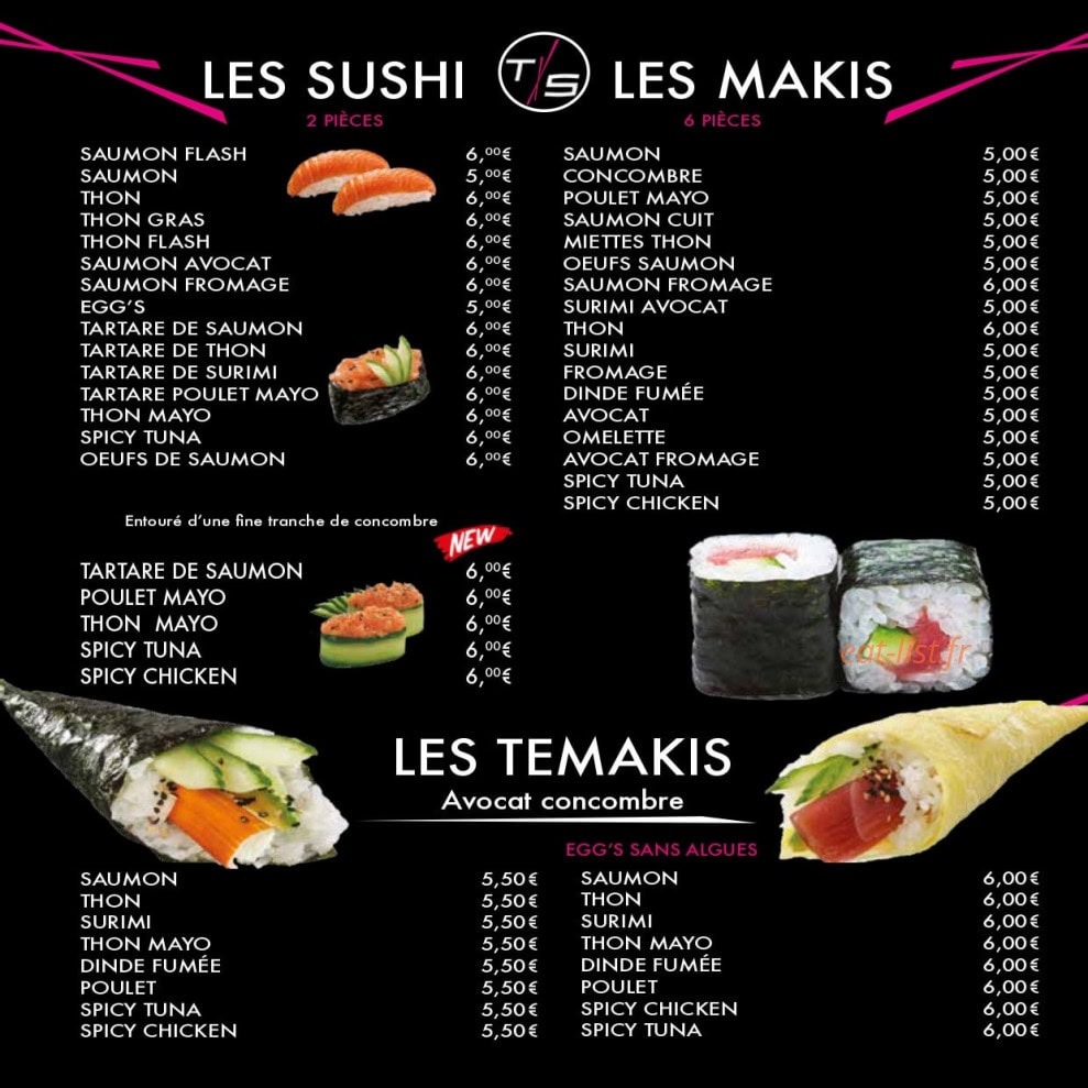 Thai Sushi — carte page 7
