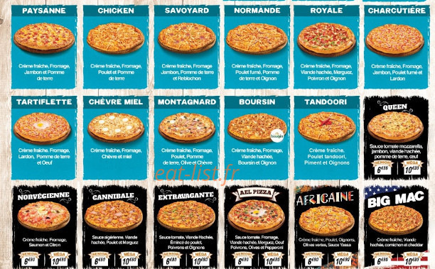 AEL Pizza — carte page 2