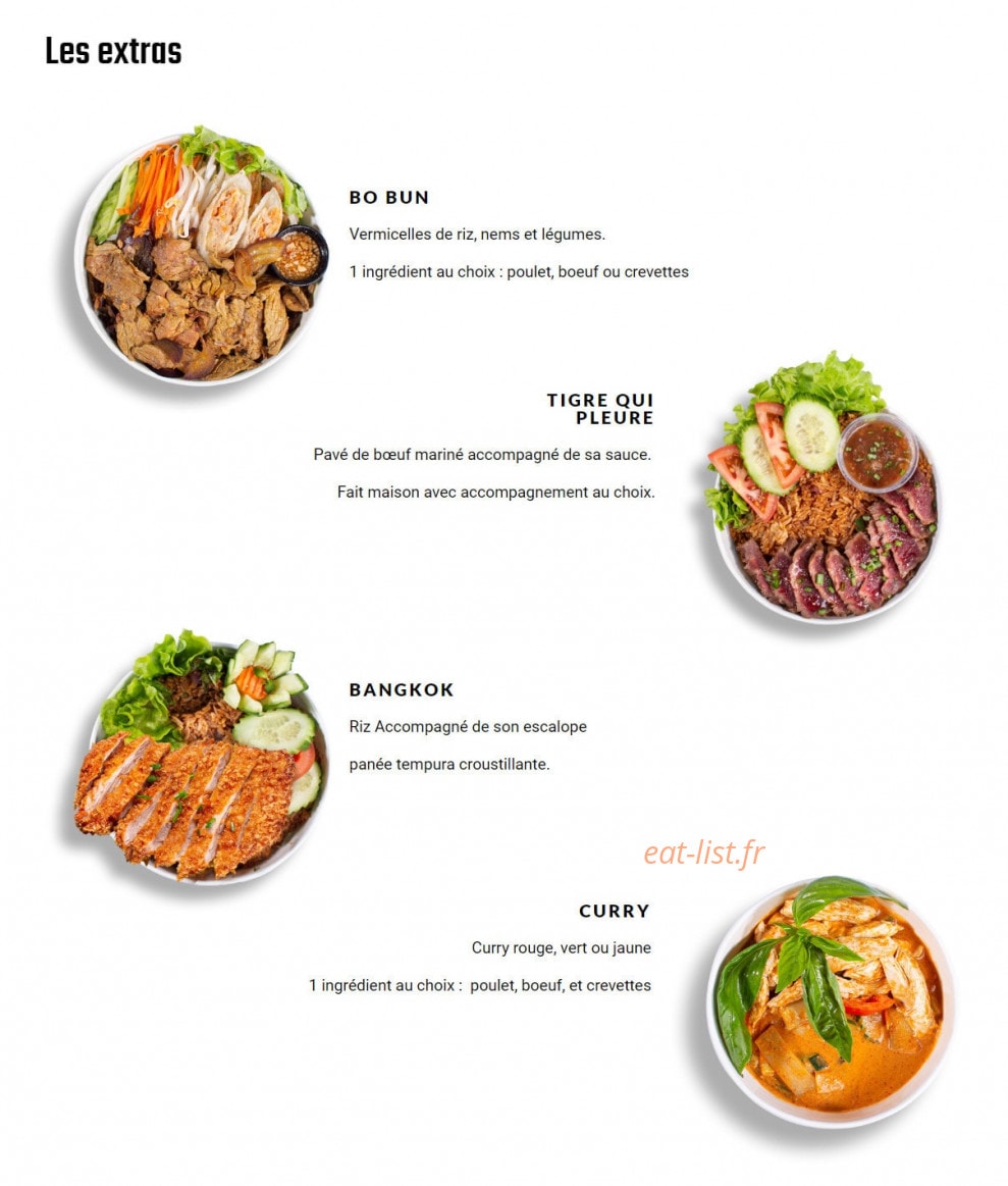 Bangkok Factory — carte page 3